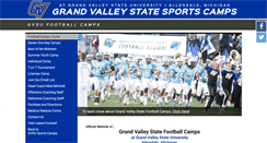 Desktop Screenshot of grandvalleystatefootballcamps.com