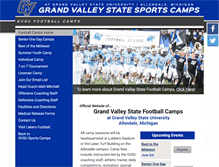 Tablet Screenshot of grandvalleystatefootballcamps.com